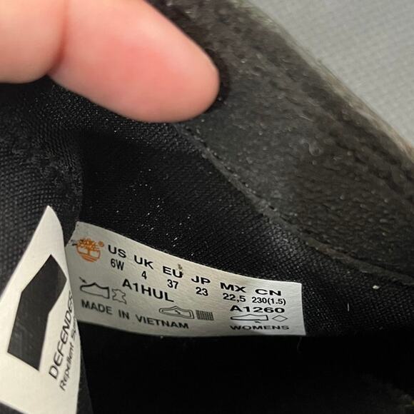 Timberland Women's Somers Falls Ankle Boot Black Leather Waterproof Size‎ 6 Wide - Picture 8 of 8